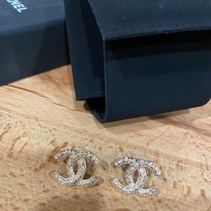 Earrings Chanel authentic pre owned gold tone